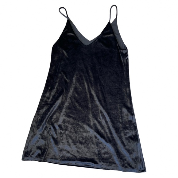 Kalani Hilliker for Alyce Paris Black Velvet Mini Slip Dress - Size Small - Picture 3 of 8